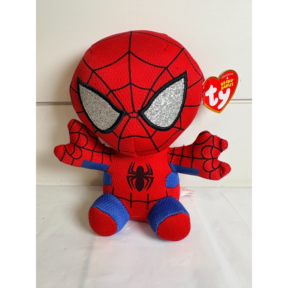 Spiderman‎ Plush Ty Beanie Babies Marvel NEW WITH TAGS 2023